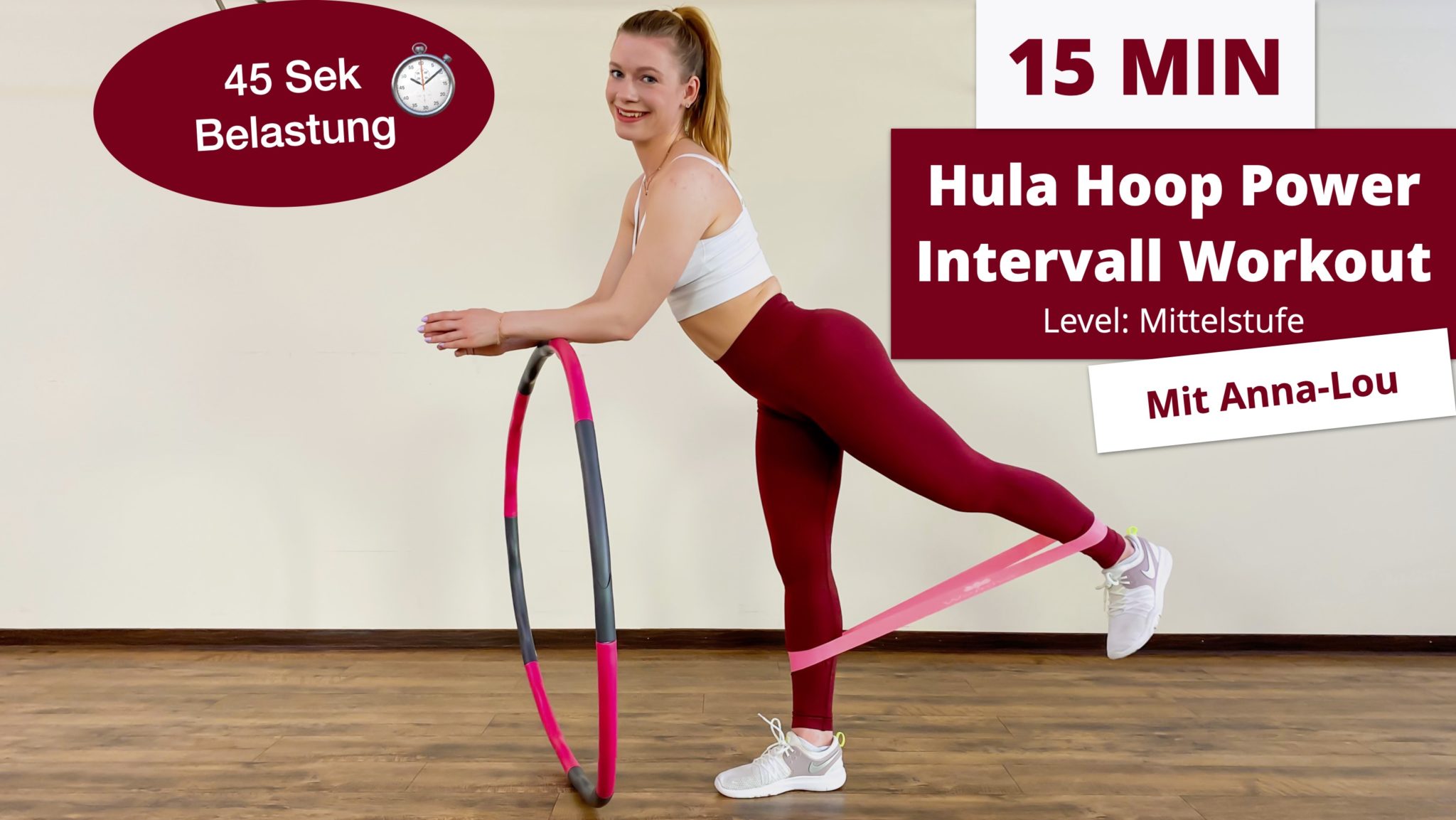 15 Minuten HULA HOOP Power Intervall Workout GET FIT HÖCHST